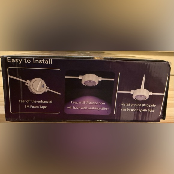 Smart House Permanent Outdoor 101 ft Puck String Light 72 LED RGB App Music Sync - Picture 2 of 6